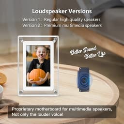 CoupleFrame with built-in speaker on tray